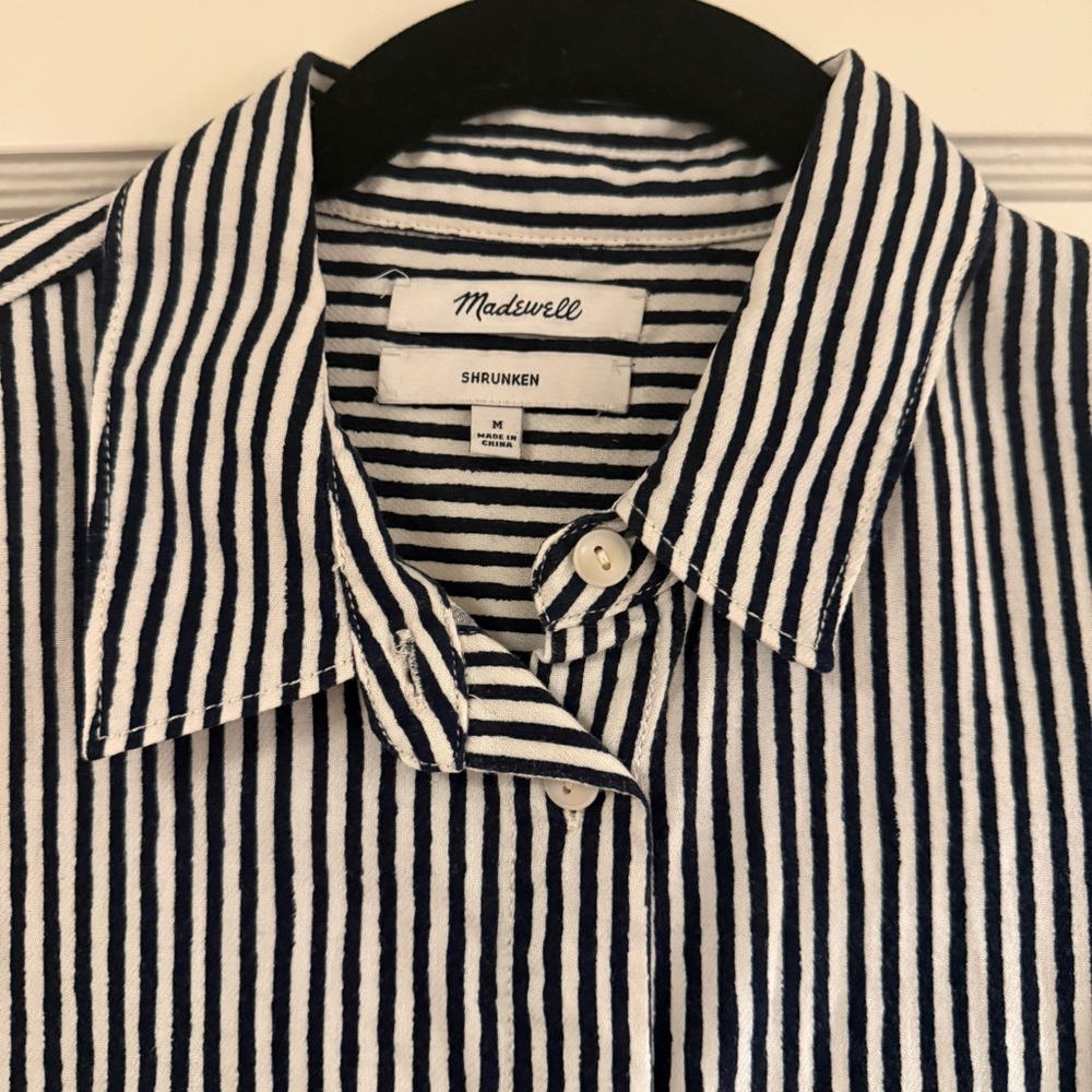 Madewell Striped Button Down - Picture 2 of 6